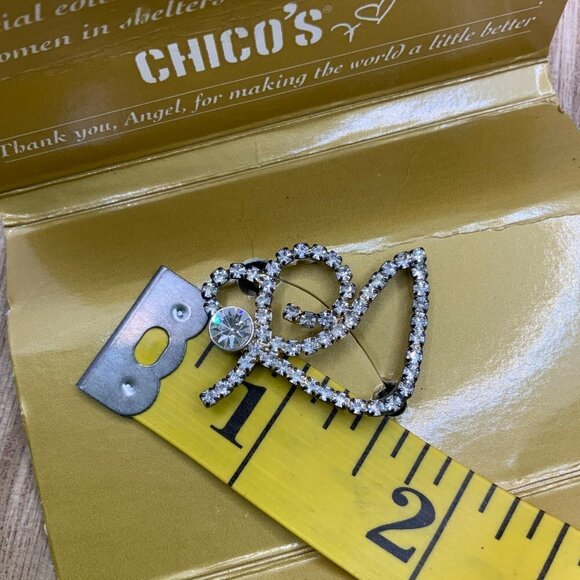 Chico's Angel Pin Silver Tone Brooch Bundle - Picture 5 of 7